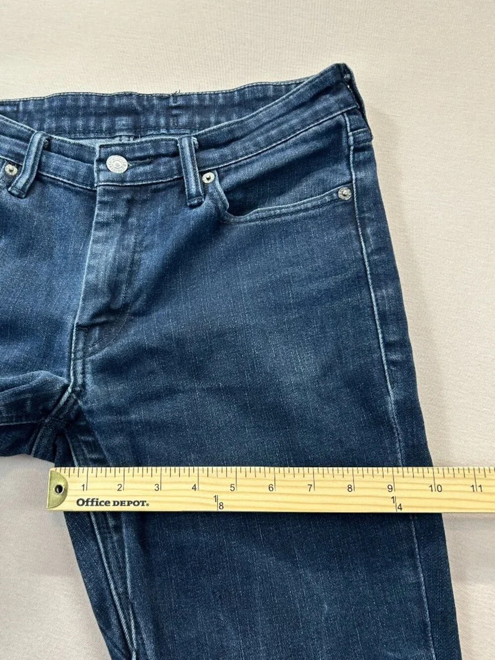 Levis 511 Jeans Mens Size 30x30 Dark Blue Denim Mid Rise Straight Stretch